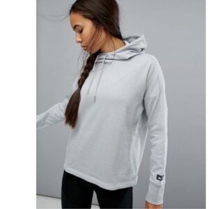 Adidas x Reigning Champ SMALL Hoodie Womens Gray Waffle cowl neck sweatshirt